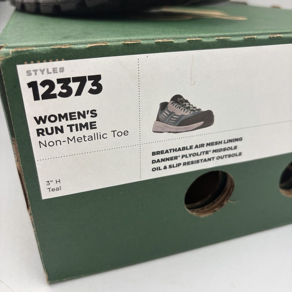 Danner Run Time 3" EH NMT Safty Toe Work Shoe 12373 Teal Black Womens US 8.5 - Picture 2 of 13